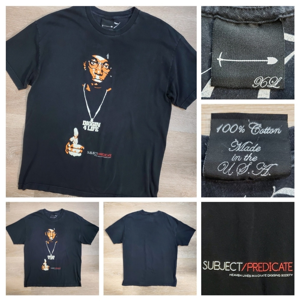 Vintage Big L x Diggers Society Rap Tee T-Shirt XL Rare Y2K The Big Picture EUC